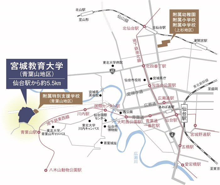 キャンパス アクセス図