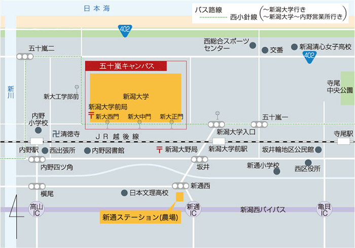 キャンパス 周辺図