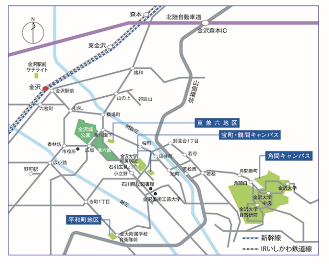 キャンパス 周辺図