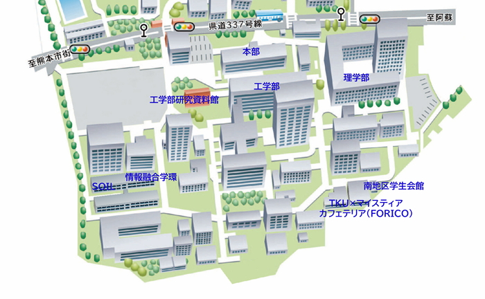 キャンパス 周辺図