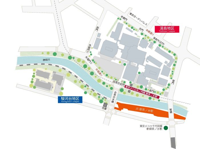 キャンパス 周辺図