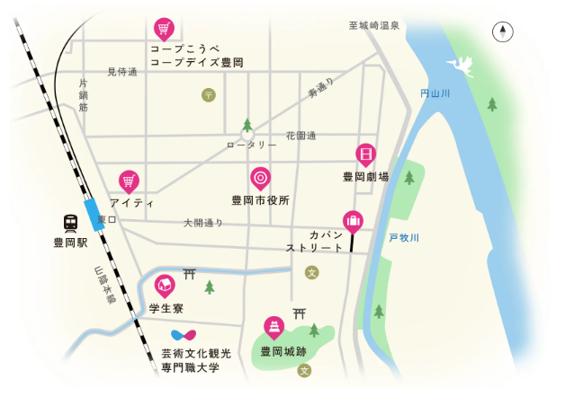 キャンパス 周辺図
