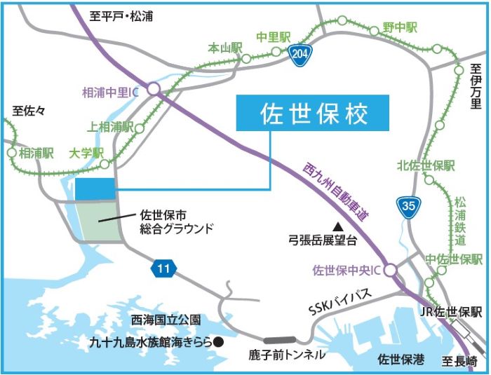 キャンパス 周辺図